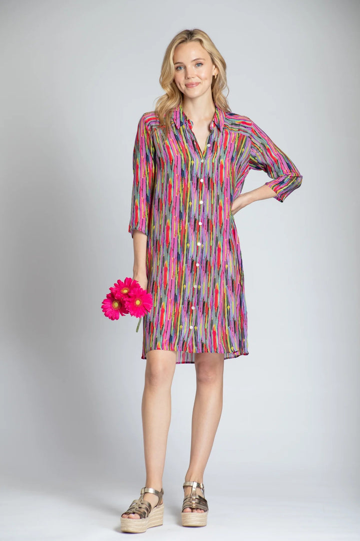 Colour Play Print - Shirt Dress Full