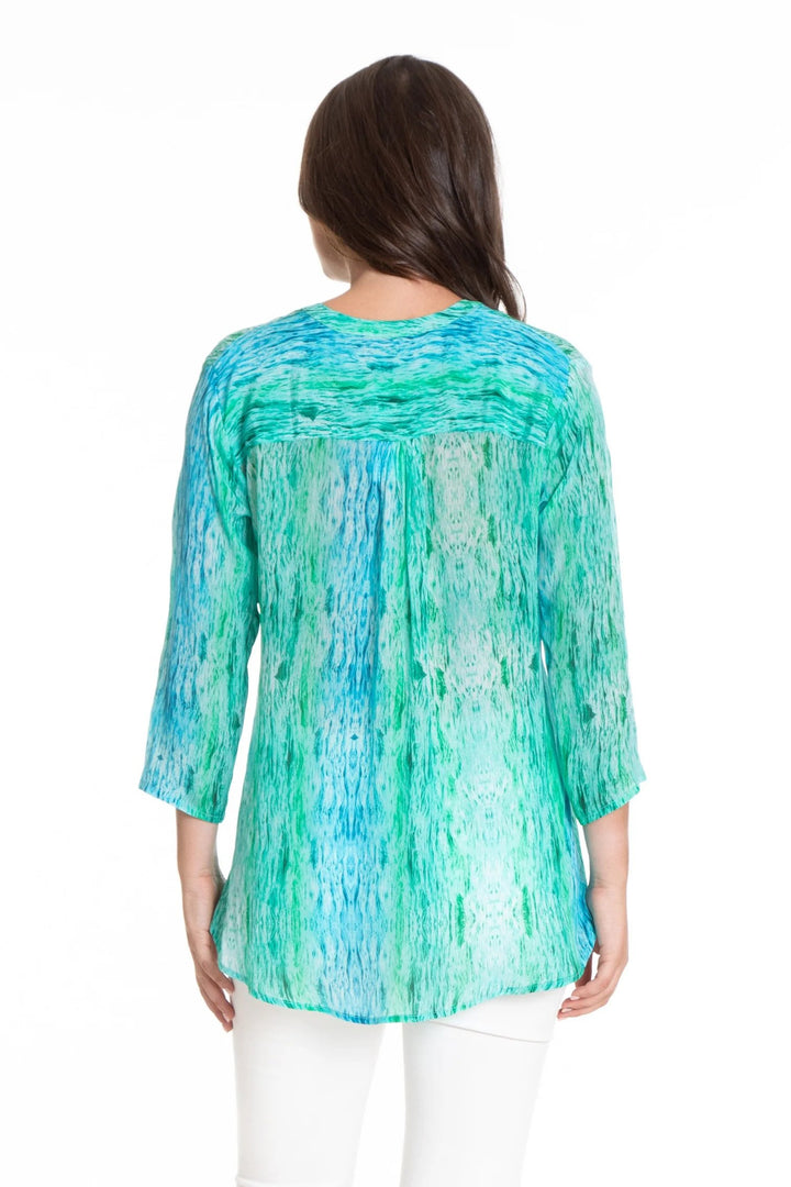 Raindrops and Ripples Print Tunic Back.