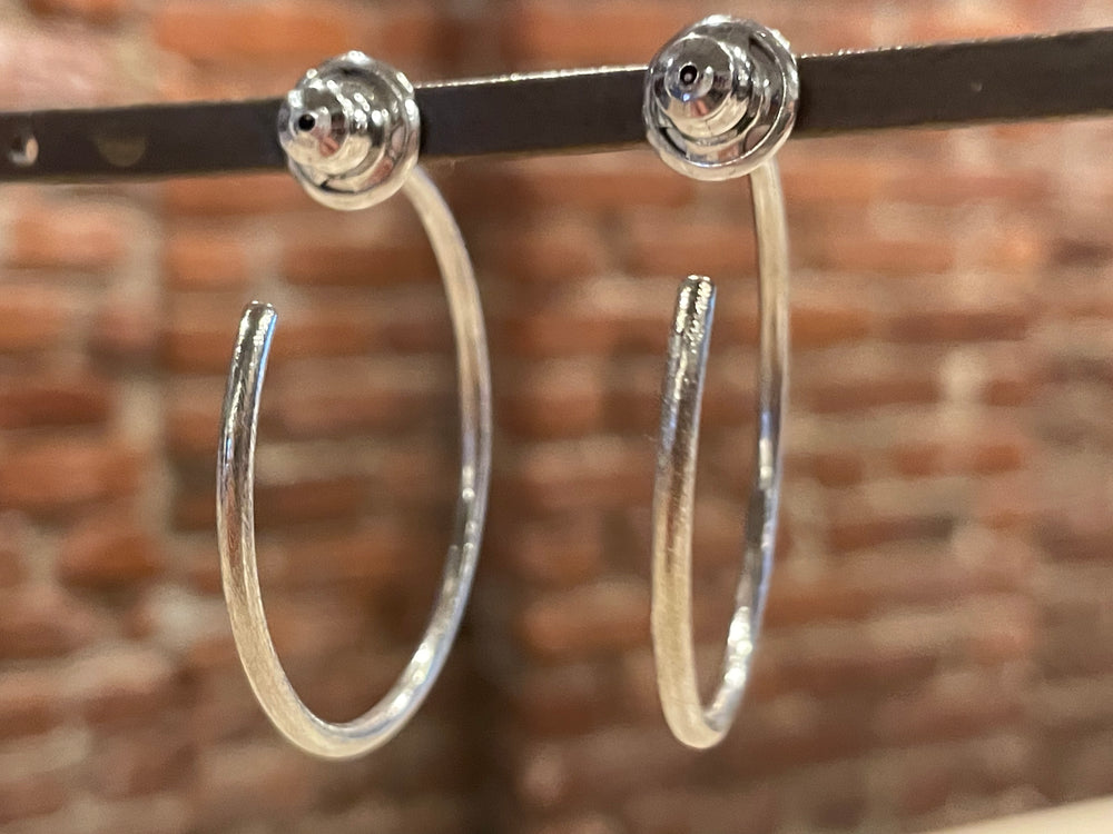 Abby Hoop Earrings Back