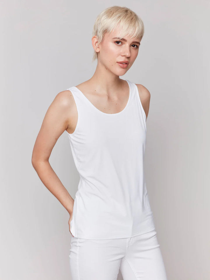 Reversible Bamboo Cami - White 3