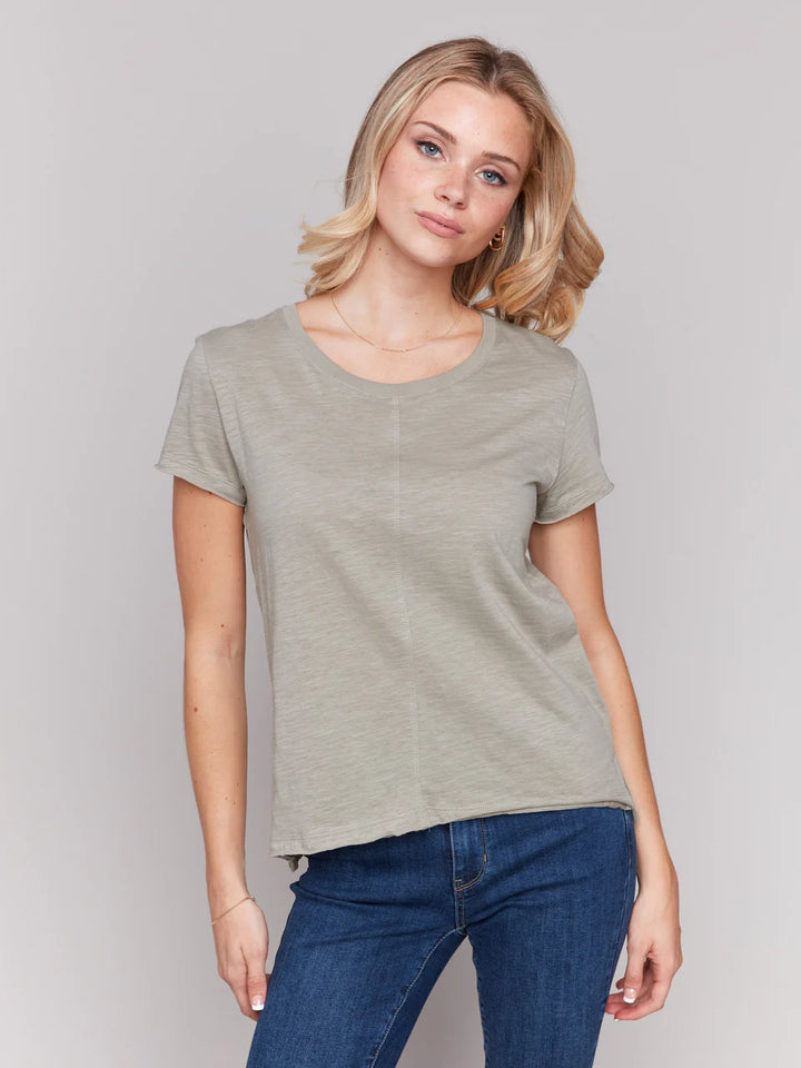 Organic Cotton Slub T-shirt - Celadon 3