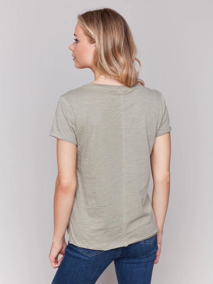 Organic Cotton Slub T-shirt - Celadon 4