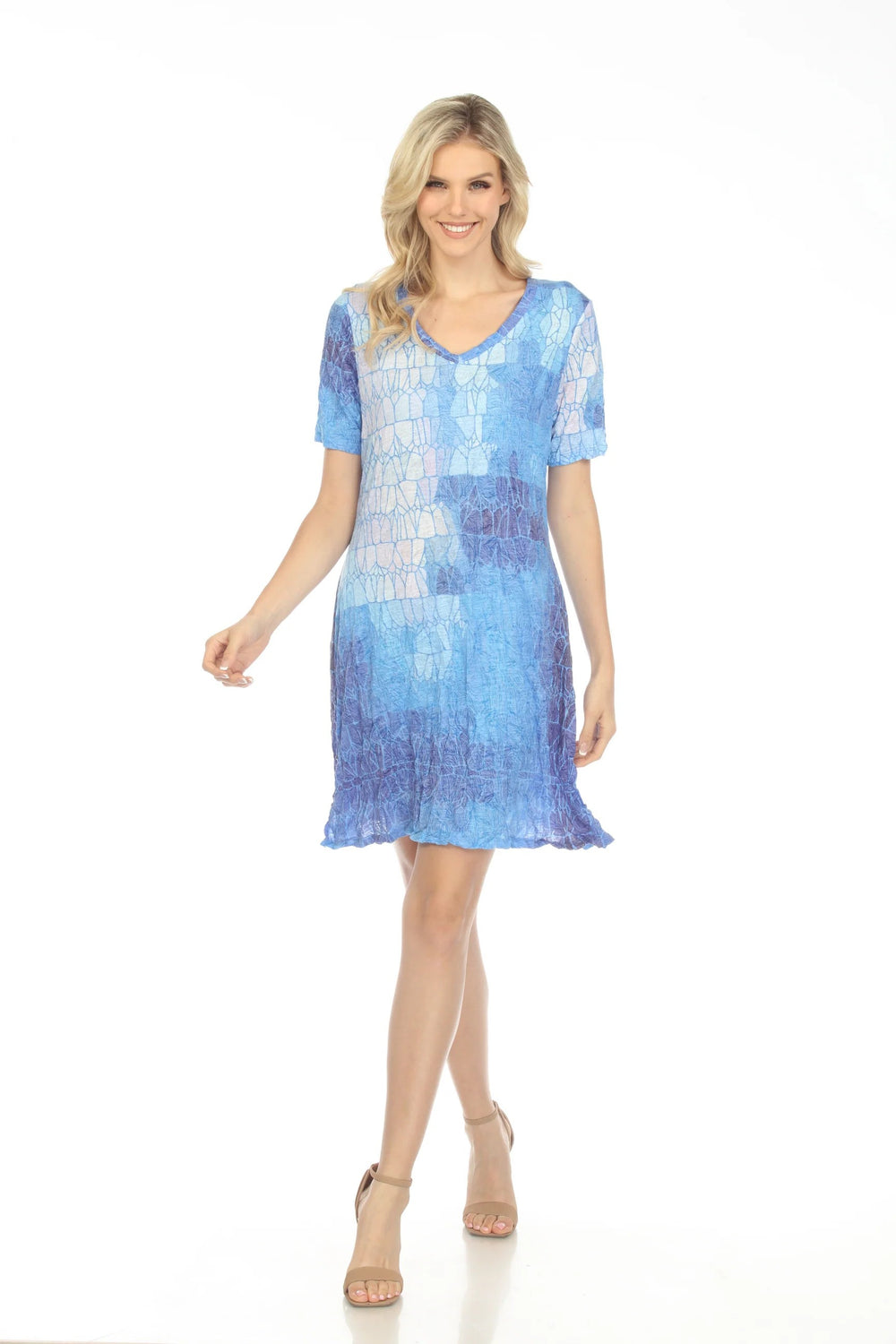 Short Sleeve Dress - Ice Sheet