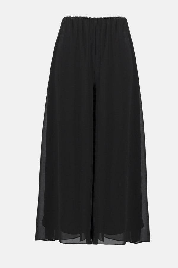 Chiffon Wide Leg Pants Style 234724 Off Model.