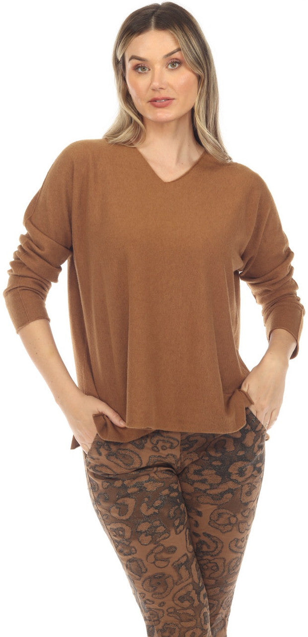 Flora Ashley Boyfriend Sweater Camel 2