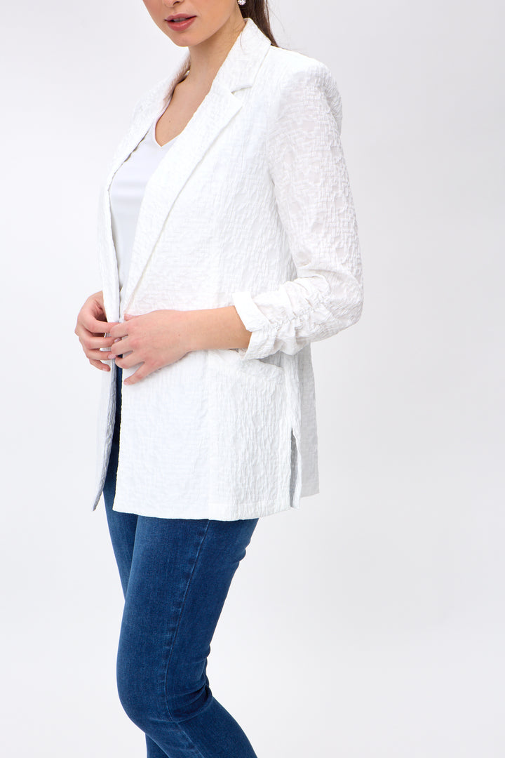 Boxy Blazer Style 242034 White 3