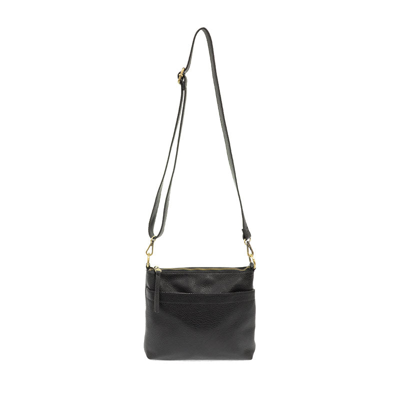 Layla Top Zip Crossbody Bag  Black Full