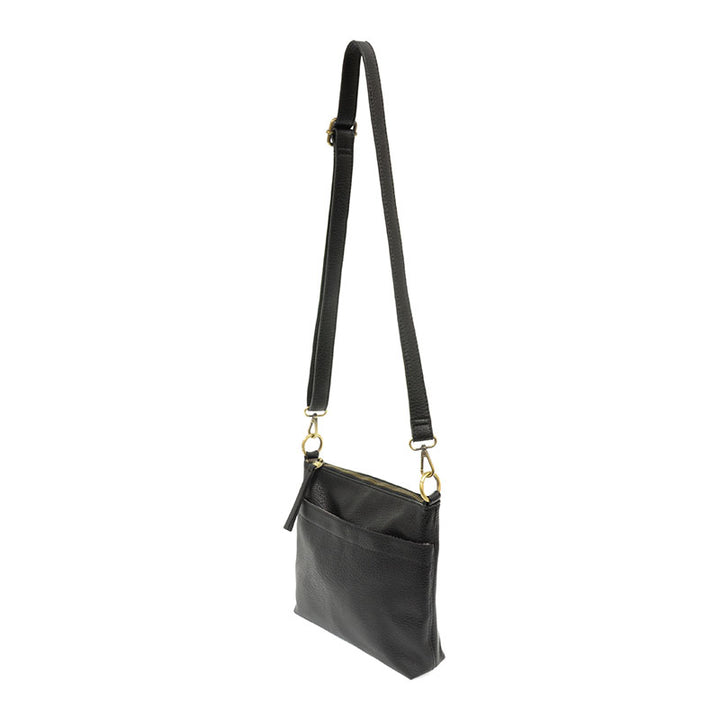 Layla Top Zip Crossbody Bag  Black Side