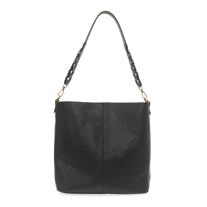 Tessa Convertible Hobo with Link Shoulder Strap  Black Back