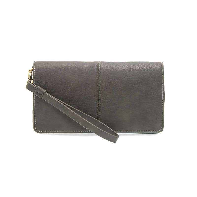 Everly Organizer Flap Crossbody Charcoal 1