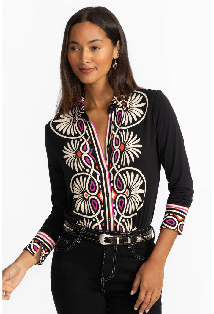 The Janie Favorite Button Front Shirt Siera 1