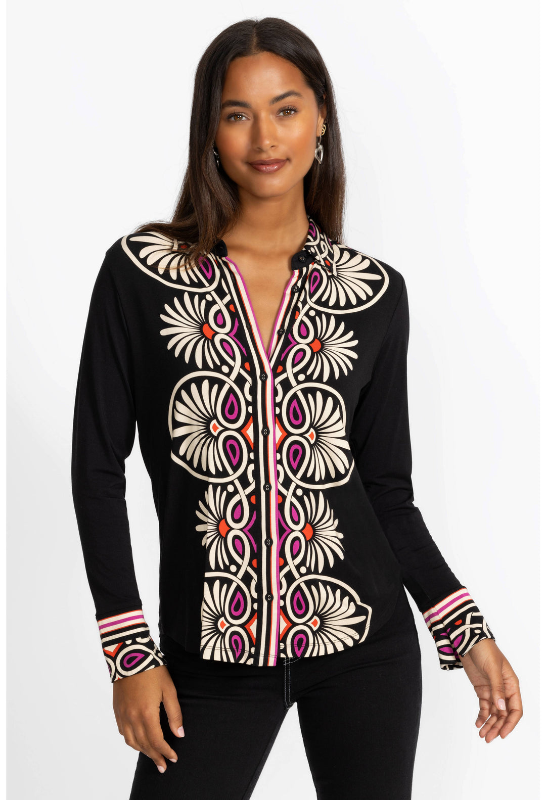 The Janie Favorite Button Front Shirt Siera 3