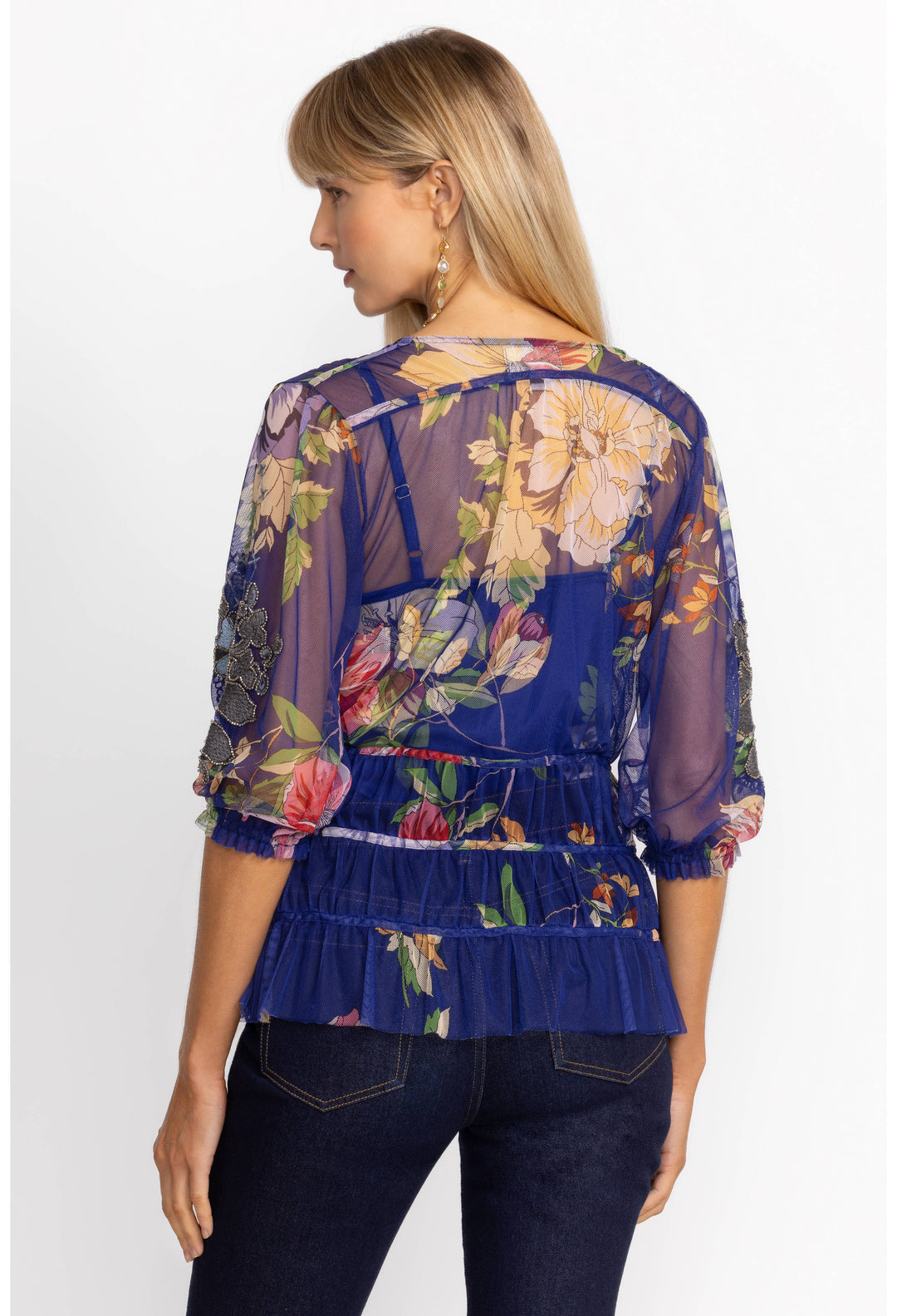 Mazzy Ruched Blouse Back