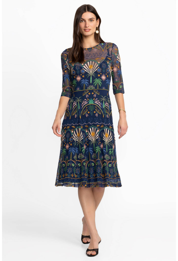 Nova paneled Midi Dress Del Mar 1