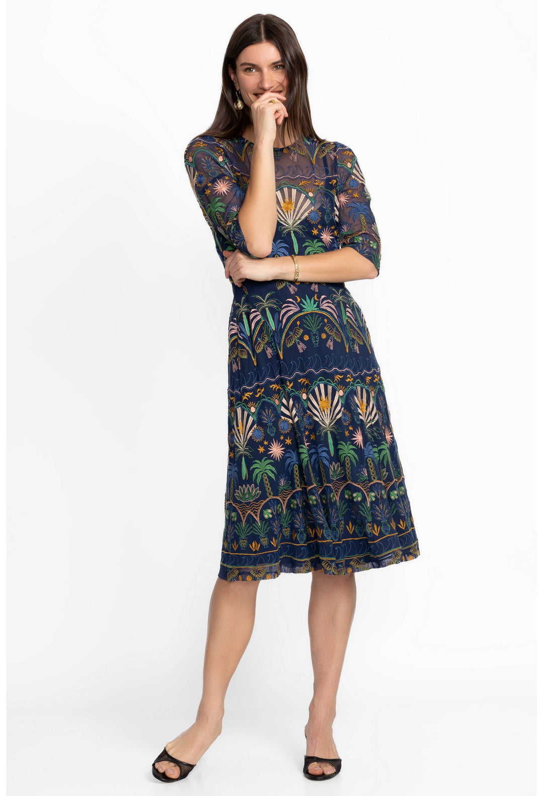 Nova paneled Midi Dress Del Mar 3