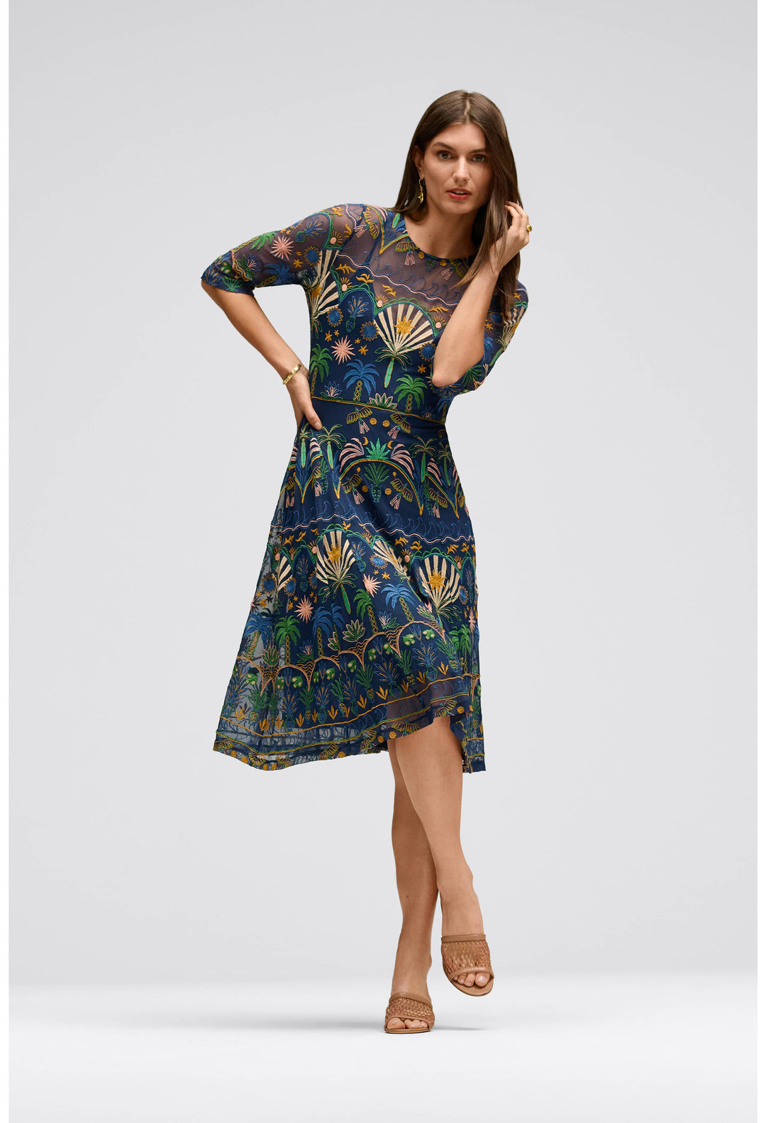 Nova paneled Midi Dress Del Mar 5