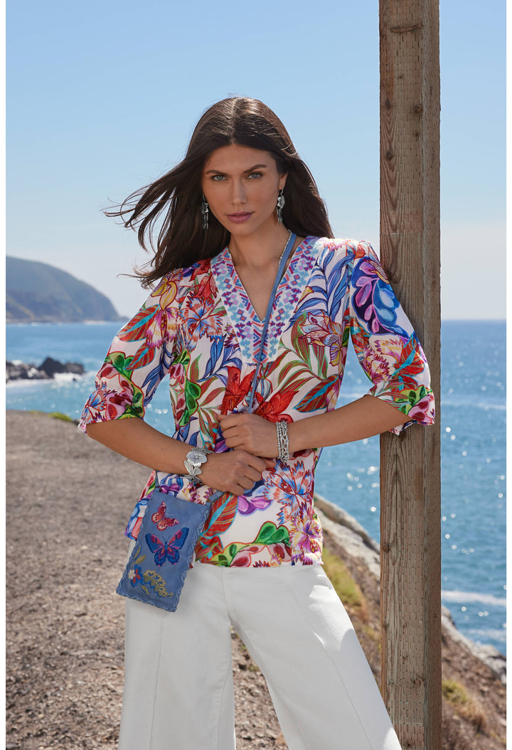 Johnny Was Easy Field Blouse Beach