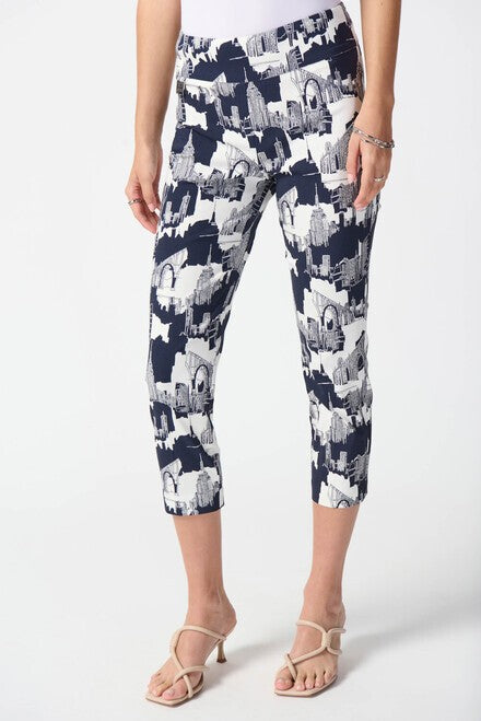 Joseph Ribkoff Cityscape Print Pants Style 242212 Front