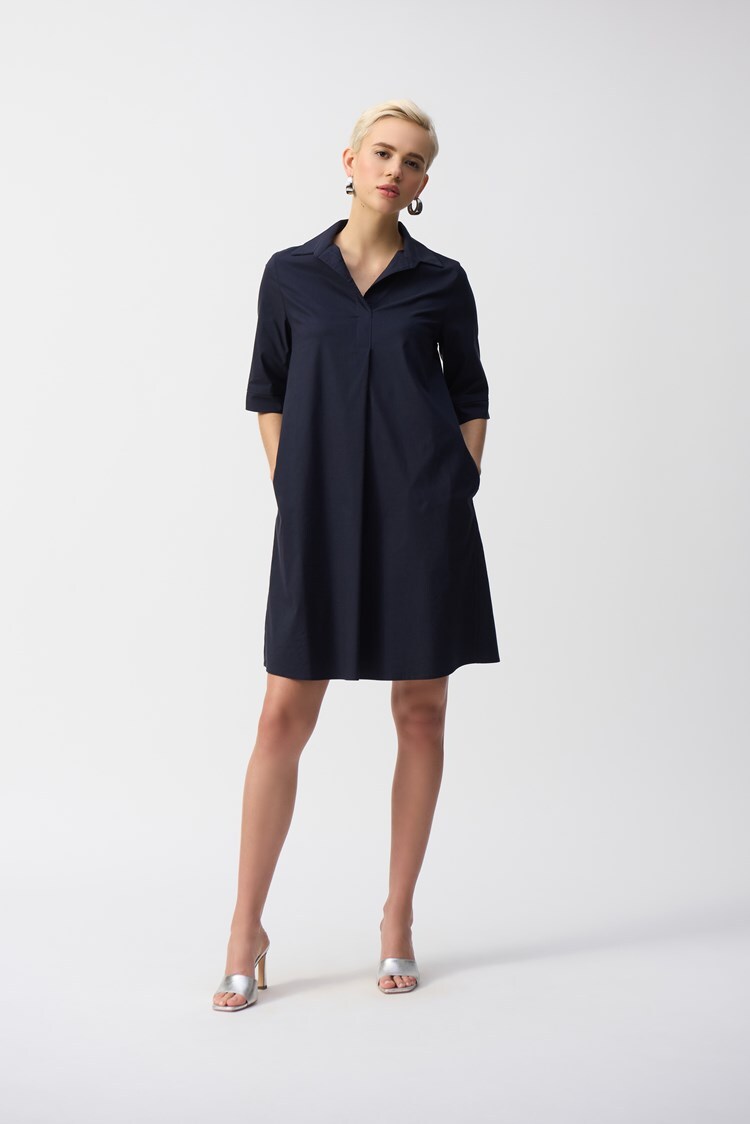 Stretch Poplin Trapeze Dress 1