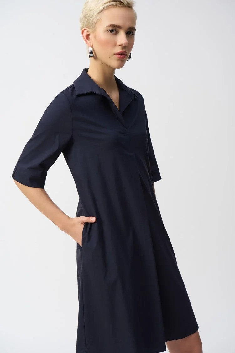 Stretch Poplin Trapeze Dress 3