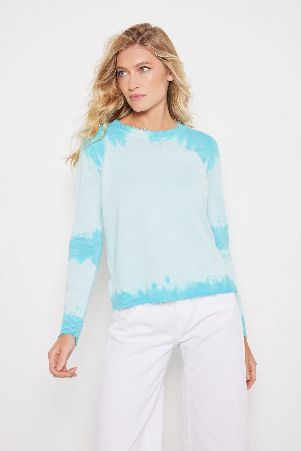 Lisa Todd Not A Faze Sweater Aqua1