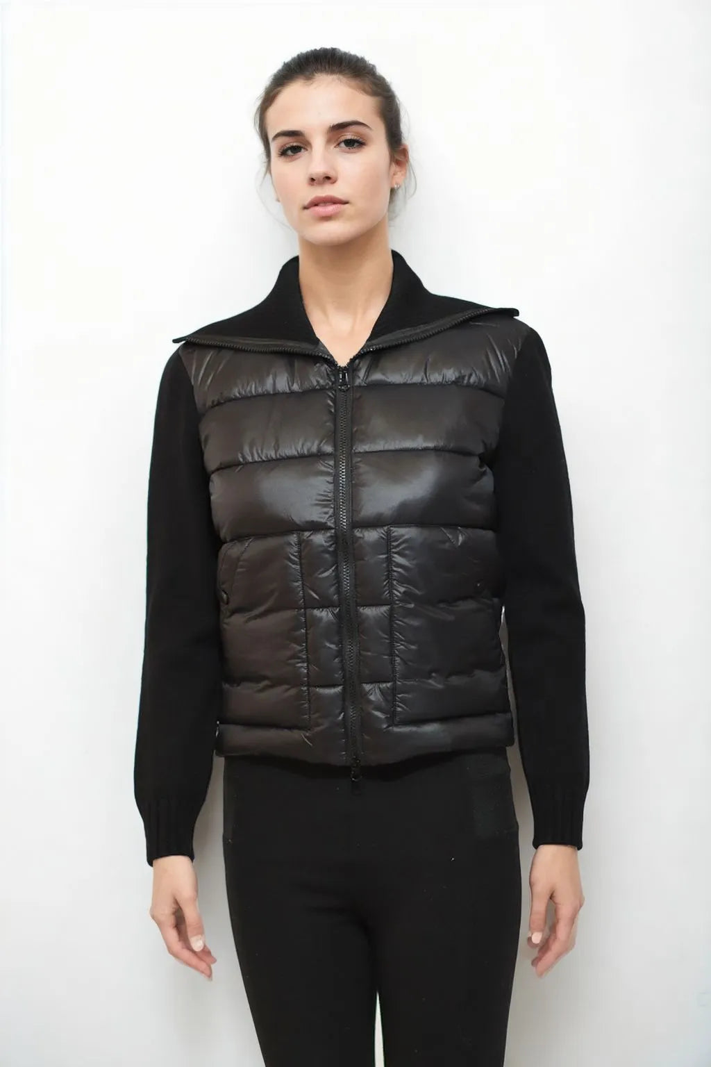 Convertible Collar Zip Front Jacket 1