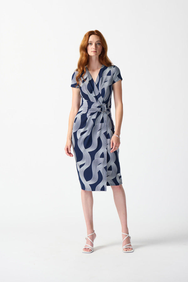 abstract print faux wrap dress 242023 Full