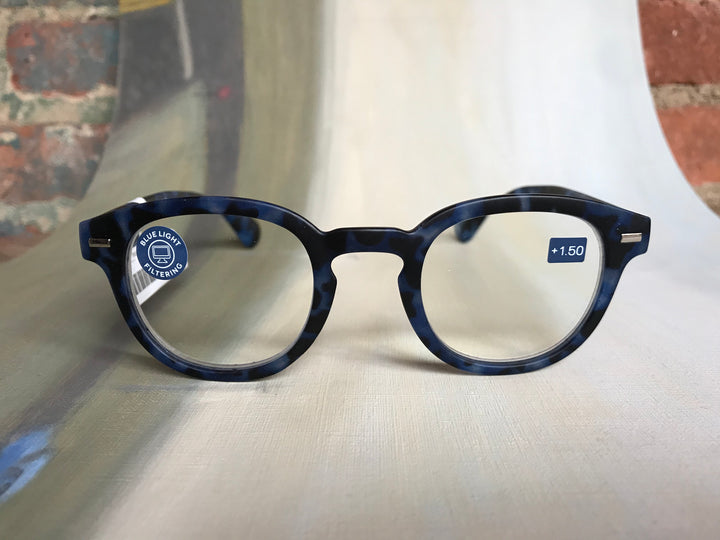 Peepers Navy Tortoise Headliner Readers