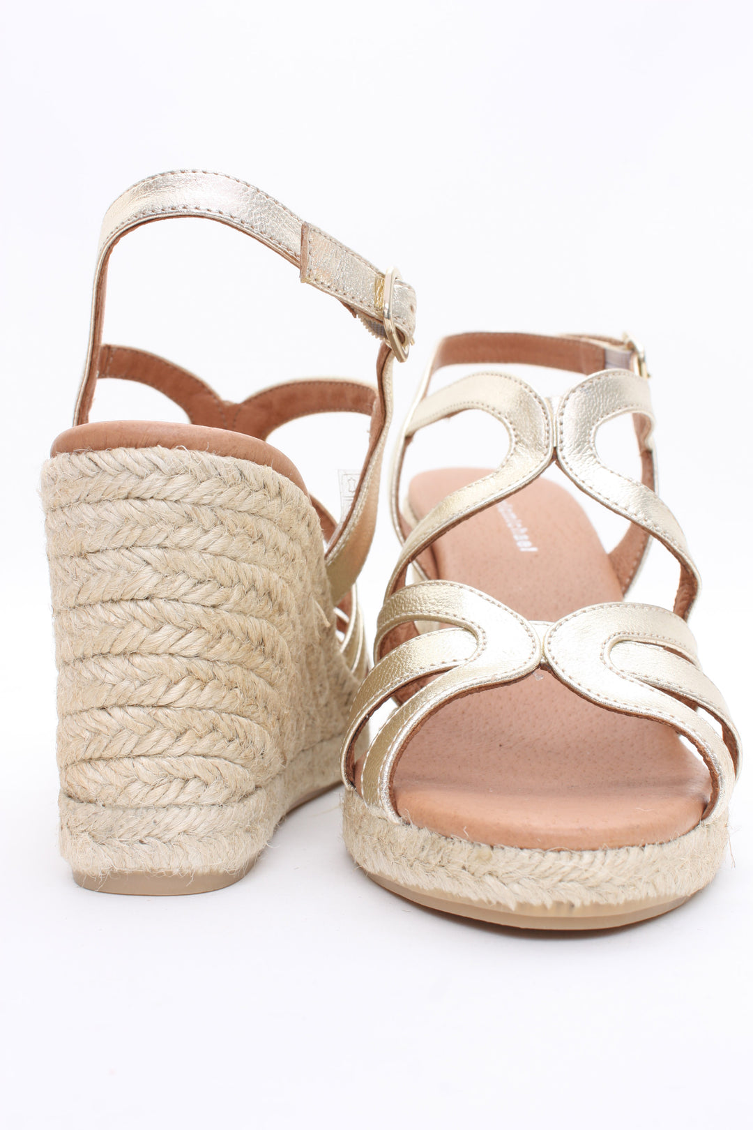 Eric Michael Lindsey Wedge Sandal Cosmos Gold