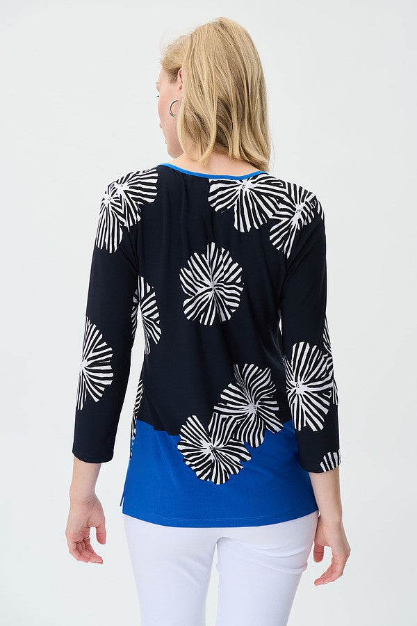 Joseph Ribkoff Floral Printed Top Style 231209 Back.