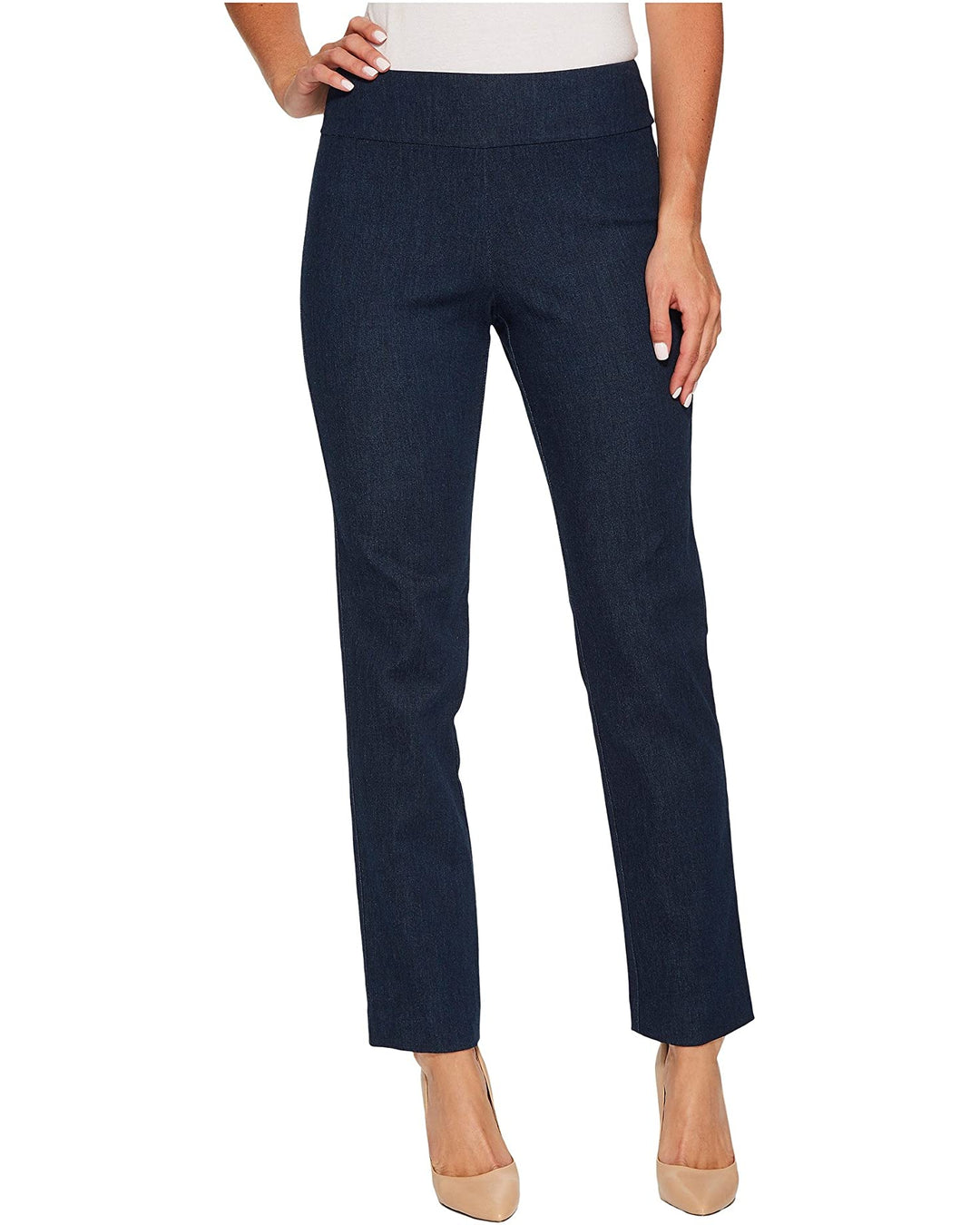 Pull-On Denim Ankle Pant