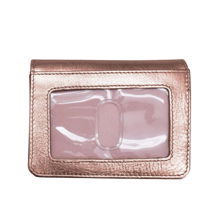 Key Ring Envelope Card Case Rose Gold Back.